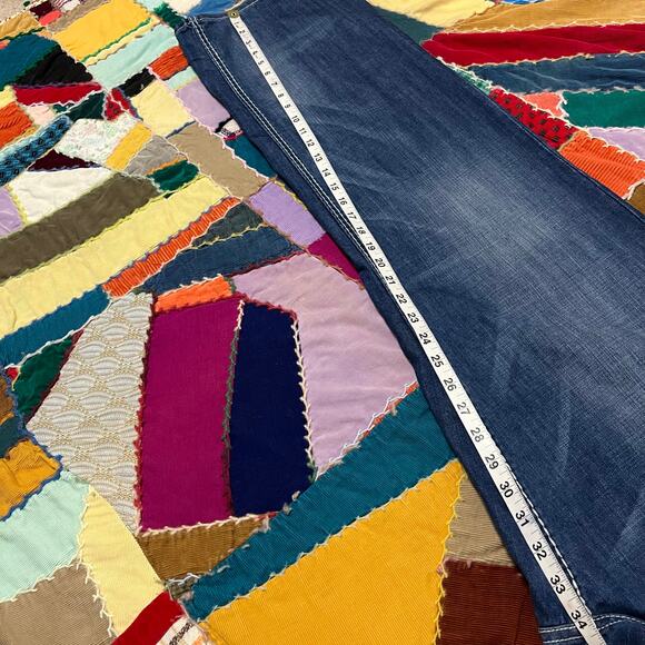 Parish Nation Y2K Baggy Skater Faded Blue Jeans 38Wx34L - Picture 7 of 7